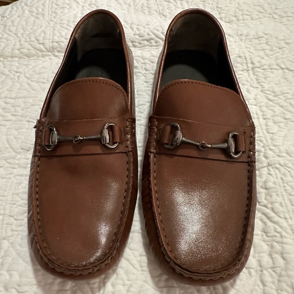 To Boot - Hilton Men's San Bit Leather Driving Loafers - Size 8.5 - Brown/Cognac - Picture 1 of 6